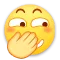 捂嘴笑